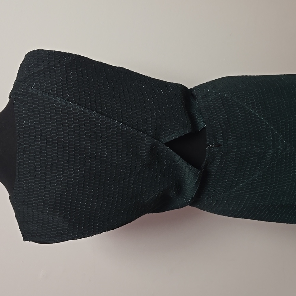 Maje Dark Green Sleeveless Dress - Picture 4 of 5